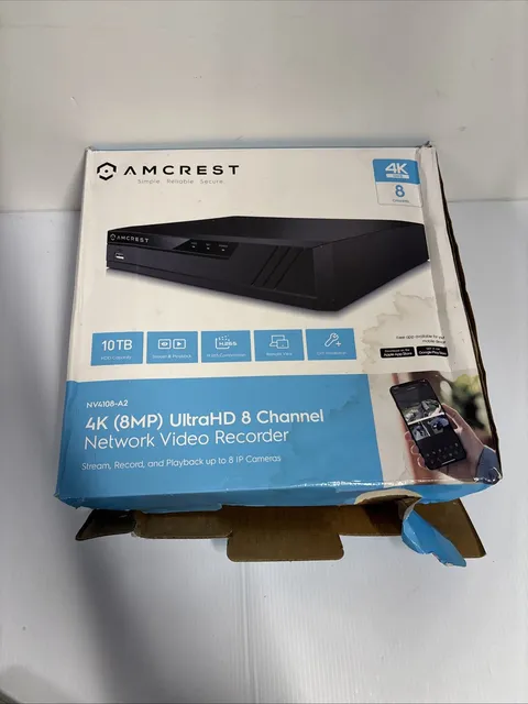Amcrest 4K 8MP Ultra HD 8channel Network Video Recorder