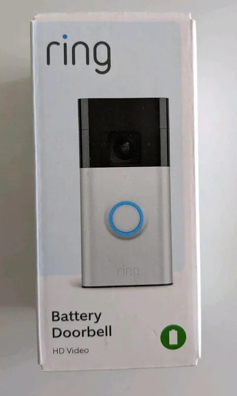 Ring Battery Doorbell Camera, Hd Video Camera, Wifi New Unopened,  Satin Nickel 