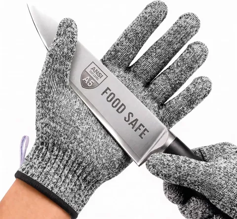 A5 Cut Resistant Gloves, Food Grade Kitchen Safety Gloves | for Chef Meat Cuttin