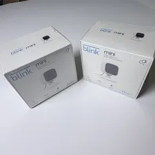 Blink Mini Indoor Plug-in Smart Security Camera x2 New Sealed In Box