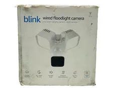 Blink Wired Floodlight Camera - Smart Security Camera, 2600 Lumens, White