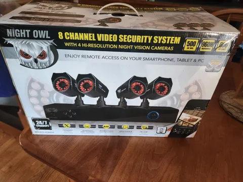Night Owl 8CH DVR 500GB w/ 4 Cameras 960H Night Vision Remote Access