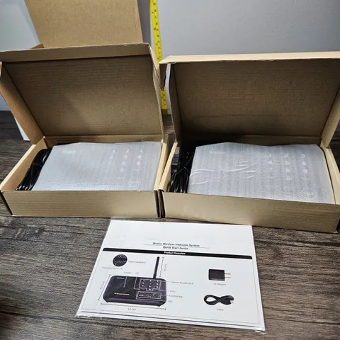 wuloo wireless home intercom system Model W666-p2 10 Channels 3code Wireless 