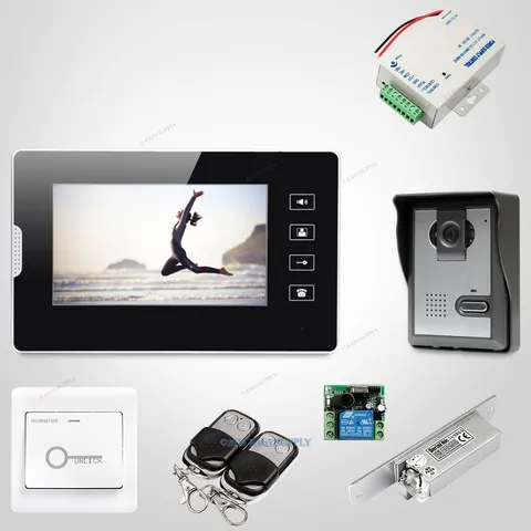 7inch Video Door Entry Security Intercom with IR Night Vision for Home Security