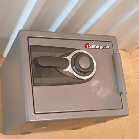 SentrySafe Fire Resistant Fire Safe, Gray Metal Combination Lock