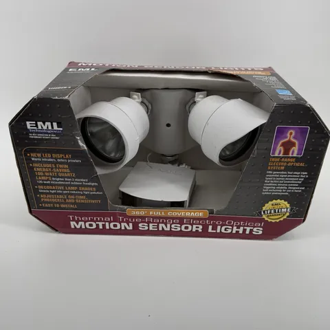 EML Technologies E200MQW-C Motion Sensor Security Flood Lights White