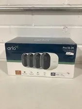 4x Arlo Pro 5S 2K Spotlight Camera Wireless Home Security Cams w/ Base Hub Solar