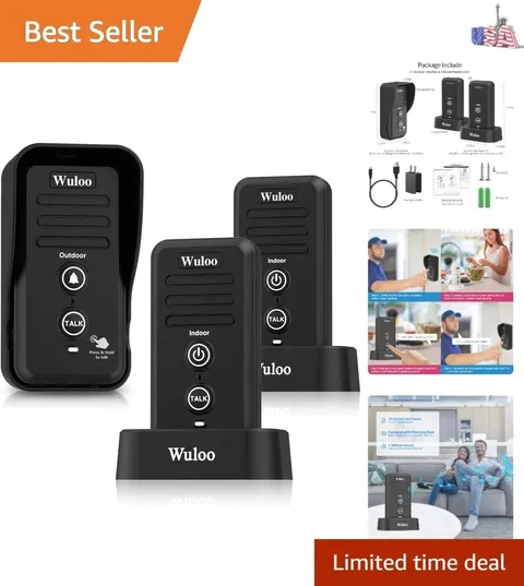 Wireless Intercom Doorbells for Home Classroom, Intercomunicador Waterproof E...