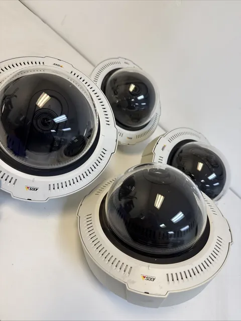 Lot Of 4!! Axis Q3708-PVE 180° Network Security Fixed Dome Camera Sold As Is