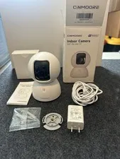 CiNMOORE 3K 5MP Smart Indoor Security Camera 360° Pan Tilt WiFi Baby Pet Monitor