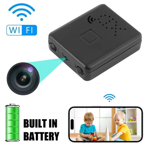 Mini WiFi Camera Wireless 1080P Motion Night Vision w/Battery Home Security Cam