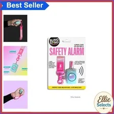 Mini Personal Safety Alarm 125 Decibel Keychain Siren Teal Self Defense Tool