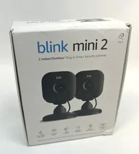 2-PACK Blink Mini 2 Plug-in 1080P HD Smart Security Cameras *NEW - See Box*