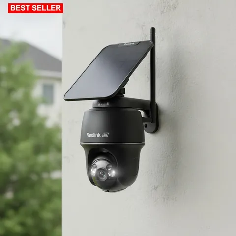 Security Camera 4K 8MP Outdoor Wireless Solar  Water Resistant Night Vision