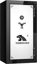 TIGERKING 58-Gun Fireproof Safe, 45-Min Fire Rated, Modular Racks, Heavy Steel