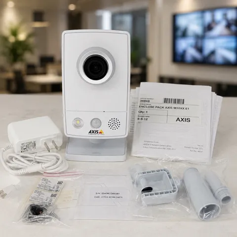 Axis M1054 Network IP Security Camera NO Box w/ Power Adapter Mount Kit PoE