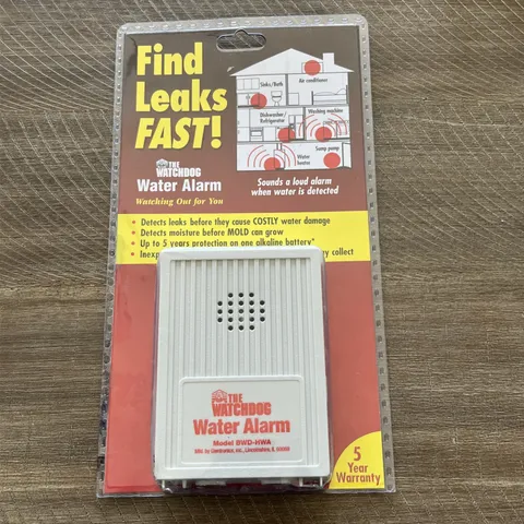 The Watchdog Water Alarm BWD-HWA Leak Detector 110dB NEW Sealed 9V Battery