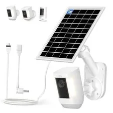 Solar Panel and 2-in-1 Wall Mount for Ring Cam, 7W Solar Charger 1-pack