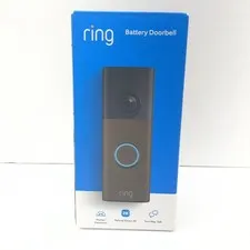RING BATTERY DOORBELL 2ND GEN RETINAL 2K MATTE MOCHA OPEN BOX (CMP128244)