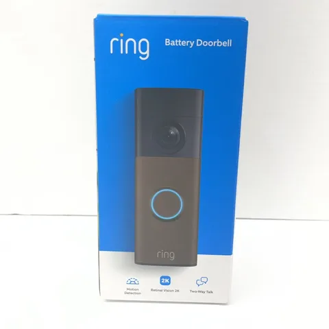 RING BATTERY DOORBELL 2ND GEN RETINAL 2K MATTE MOCHA OPEN BOX (CMP128244)