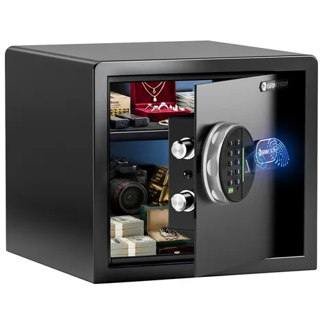 20LB Biometric Safe with Fingerprint Lock, 3-8 Digit PIN