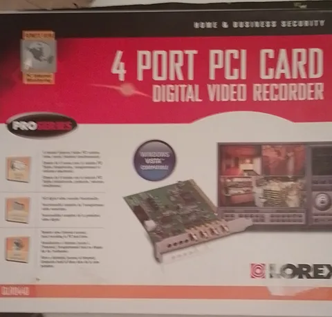 Lorex 4 Port PCI Card Digital Video Recorder LRU440 Windows Vista Compatible