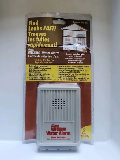 The Watchdog Water Alarm Early Warning Leak Detector BWD-HWA W/ Damaged Package 