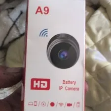 HD A9 Battery Wi-Fi IP Camera Cloud Storage Indoor Security Black