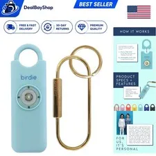 Aqua She’s Birdie Women's Safety Alarm with Strobe Light & Batteries Included