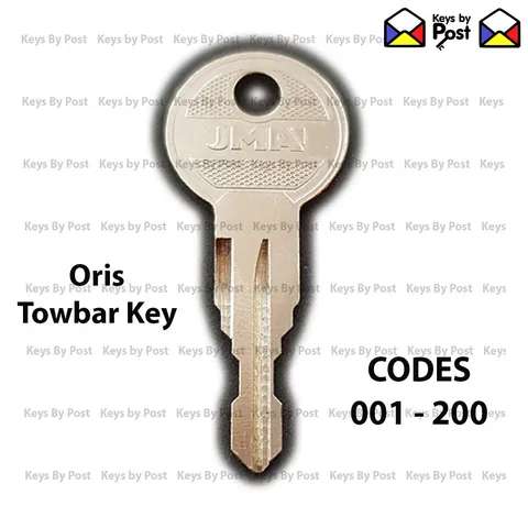 ORIS TOWBAR KEY CUT TO CODE MERC, BMW, AUDI, VW, MINI, MAZDA Codes 001 to 200