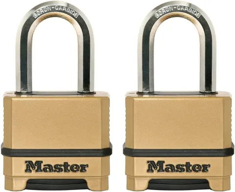 Padlock,Resistant ,Resettable Lock Use 1.2 X 2 X 3.87 Inches 2 Pack M175LFEC2