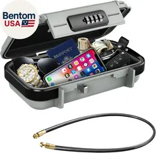 Travel Safe Box, Portable Safe Box for Beach, Combination Anti-Theft Lock, Water