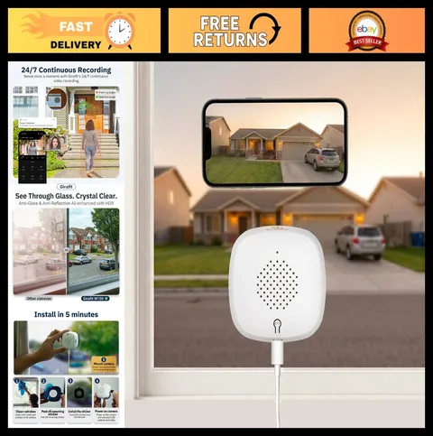 3MP 2K Indoor Security Camera, WiFi 2.4GHz & 5GHz, Color Night Vision, Motion De