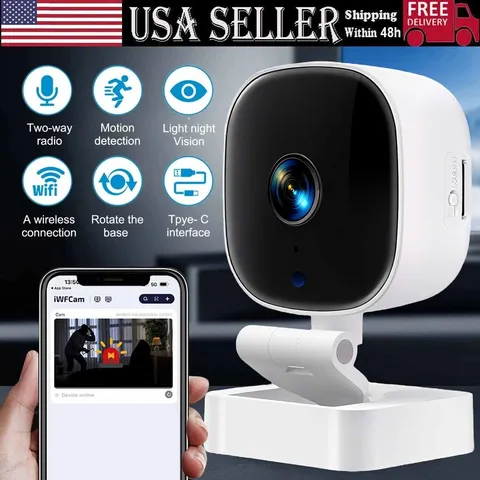 1080P Wireless Security Camera System Indoor Home WiFi Night Vision Surveillance