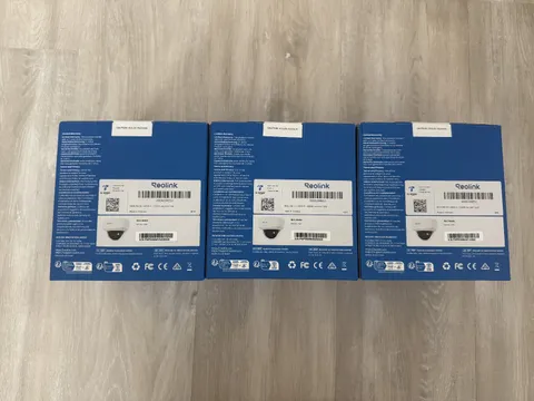 3x Reolink 840A 4K PoE IP Security Camera Color Night Vision IK10 Vandal Proof