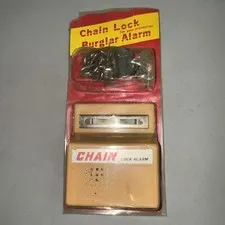 Vintage New Old Stock Chain Lock Alarm
