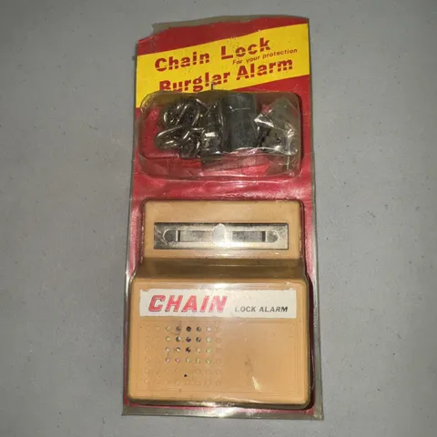 Vintage New Old Stock Chain Lock Alarm