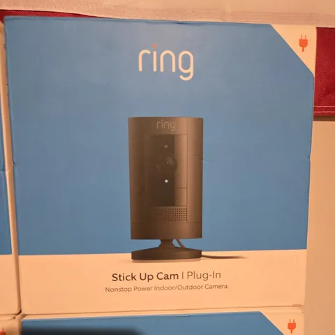 Ring Stick Up Cam Plug-In Indoor/Outdoor 1080p Security Camera Black - Brand New