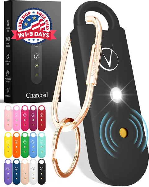 Alarma de seguridad personal para mujeres: sirena de emergencia 130dB y luz LED