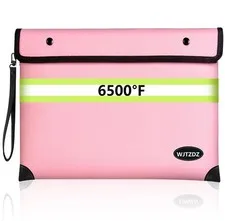 Upgraded Fireproof Money Bag10 Layers of Heat Insulated Materials6500F