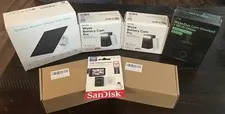 Wyze Cam Pro Lot W/ Doorbell Cam, Solar Panel, SD Card & Two 50’ USB Cables