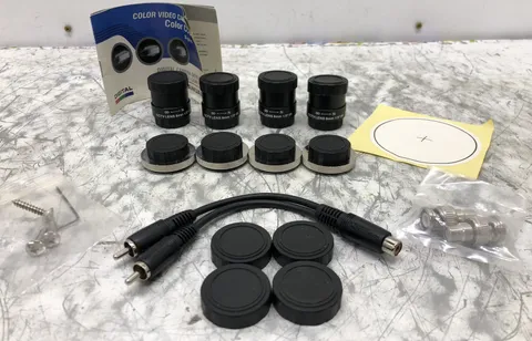 DSP SECURITY CCTV FIRE SPRINKLER CAMERA LENSES AND ACCESSORIES LOT NO CAMERA