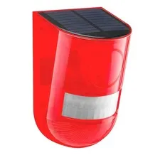 Solar Sound & Light Alarm Motion Sensor 110 Decibels 69×69×120mm, 1 Pack