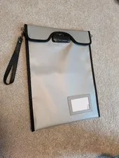 Fireproof Document Bag with Lock (5200℉) 15”x 11” Money Bag, Waterproof