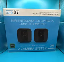 Blink XT 2-Camera Wi-Fi Security System 1080p Indoor/Outdoor Alexa, Sync.