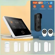 WiFi Smart Home Burglar Kit Wireless Security Protection System 4.3"Touch Screen