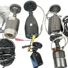 Lot of 5 Q-See Wired Bullet Security Cameras Night Vision QSDS14273W QMS7010D