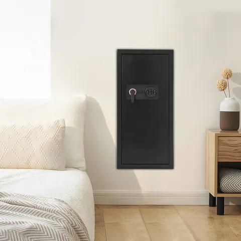 14.57* 3.94* 31.5in Steel Wall-mounted Safe, Safe With Keys, Hidden Wall Safe