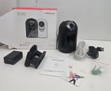 Foscam R4S 4MP Dual-Band Wi-Fi Camera Night Vision Alexa Google BLACK Open Box