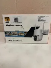 Wireless Security Camera featuring 4MP resolution and solar power.